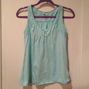 Gap tank, light turquoise, size small
